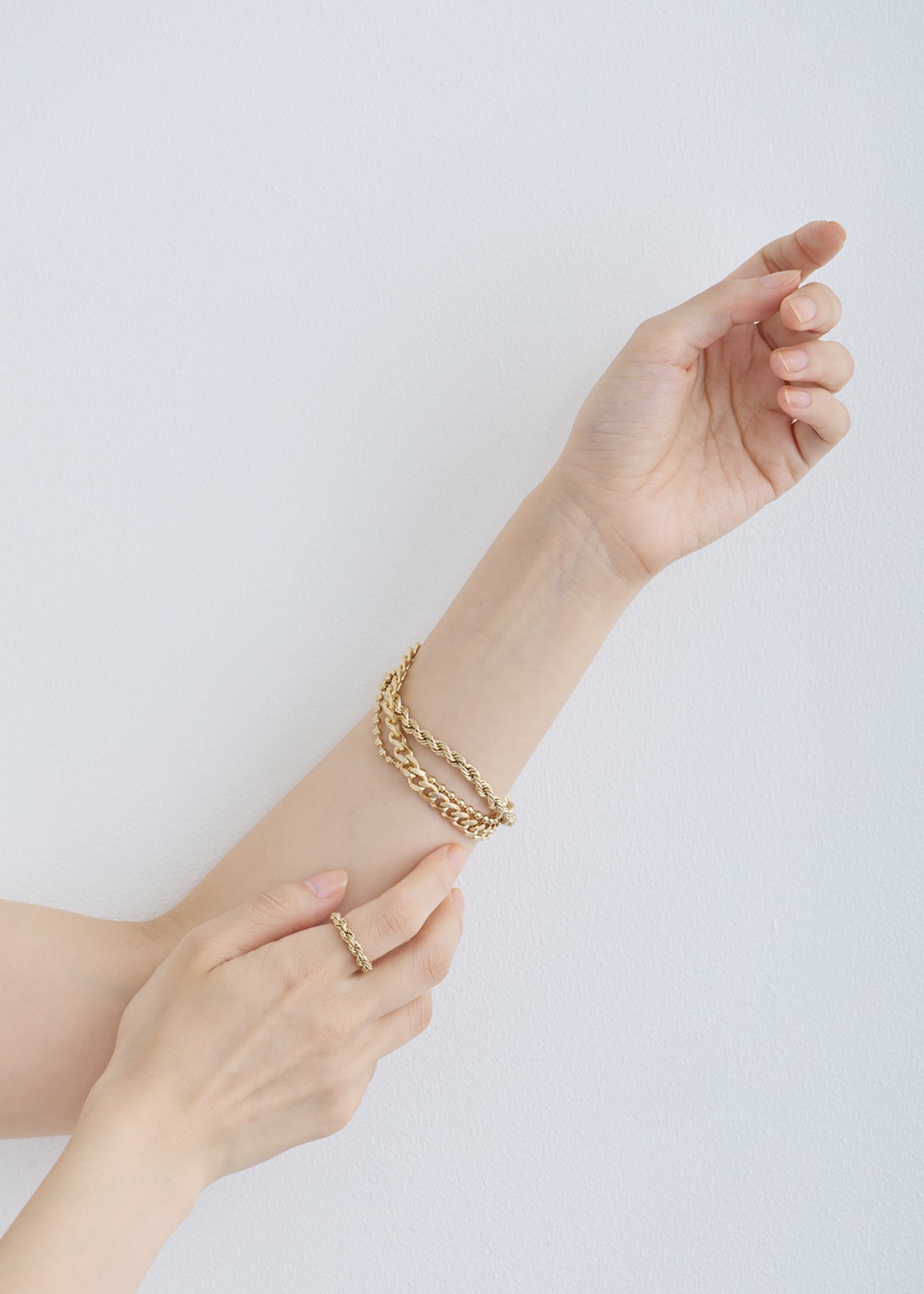 【Sea`ds Mara】レイヤー チェーン トリプル ブレスレット