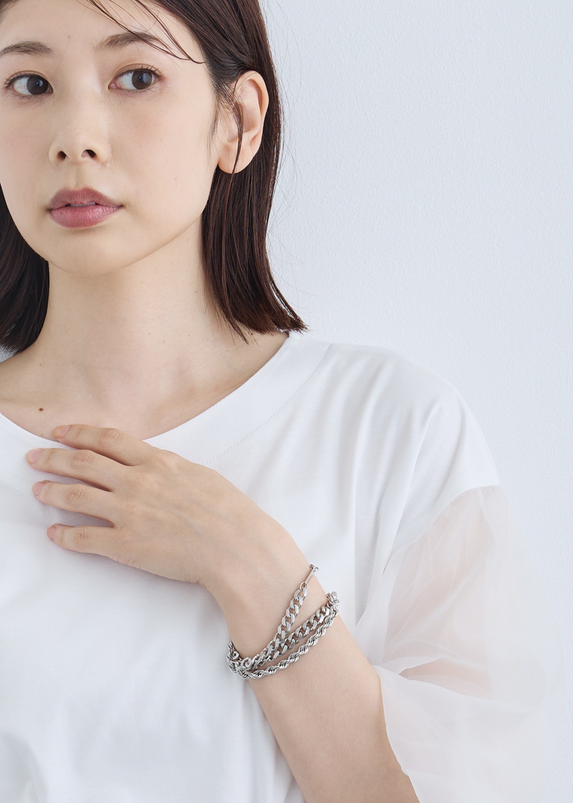 【Sea`ds Mara】レイヤー チェーン トリプル ブレスレット