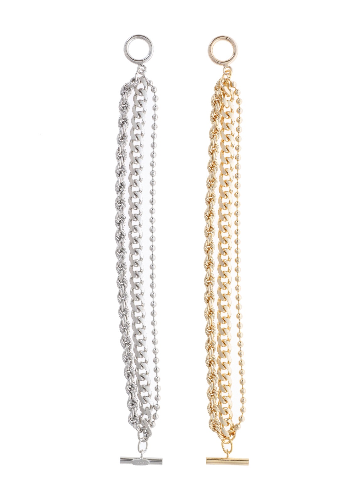 【Sea`ds Mara】レイヤー チェーン トリプル ブレスレット