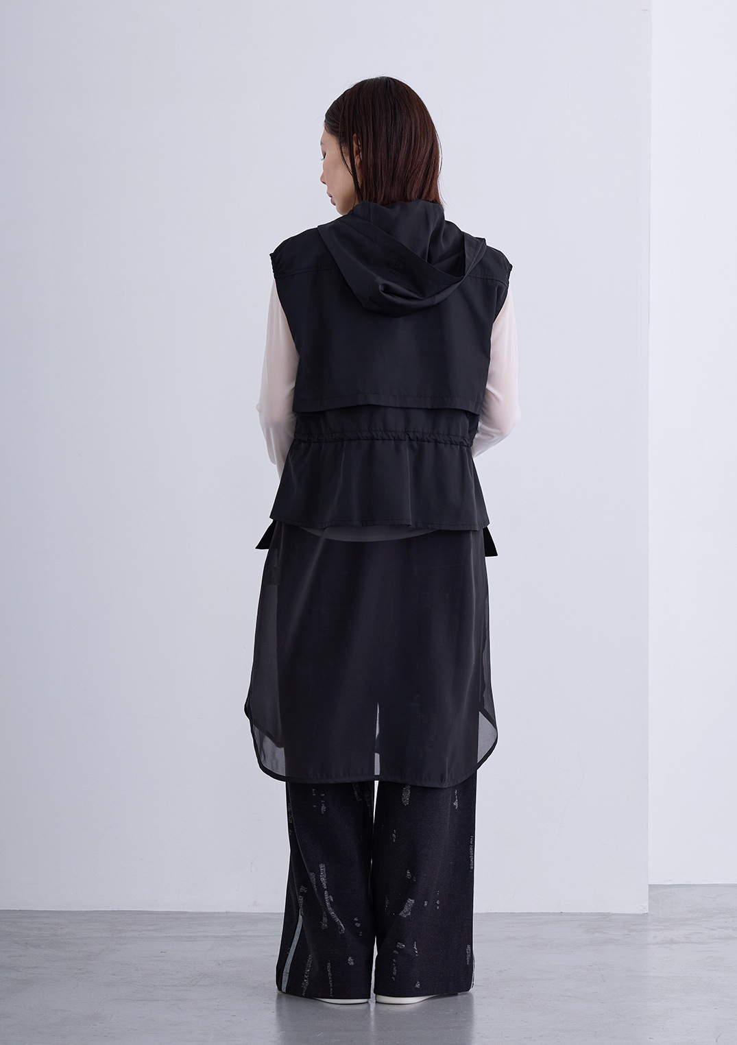 【Femicite】タフタ オーガンジー ドッキング ベスト