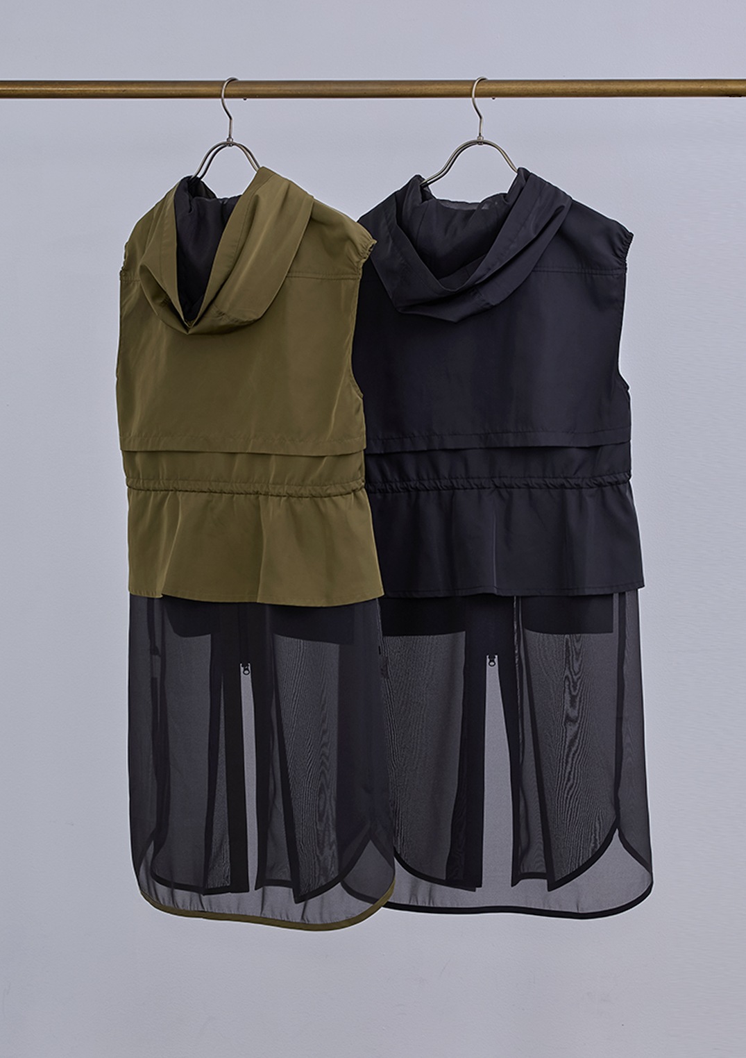 【Femicite】タフタ オーガンジー ドッキング ベスト