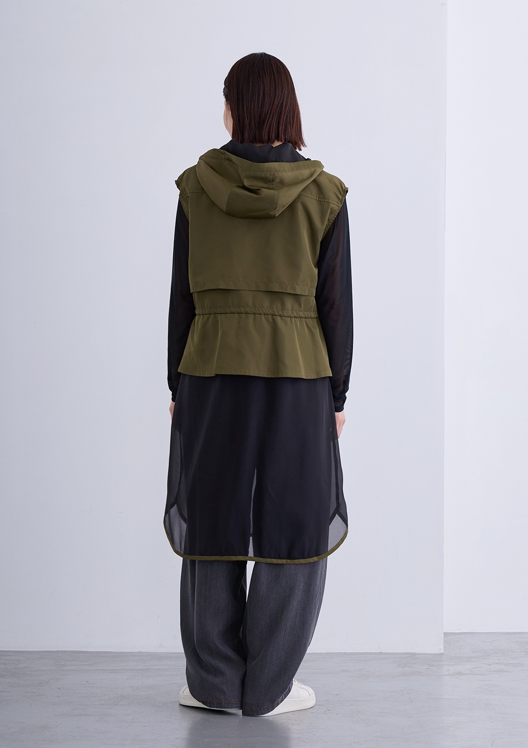 【Femicite】タフタ オーガンジー ドッキング ベスト