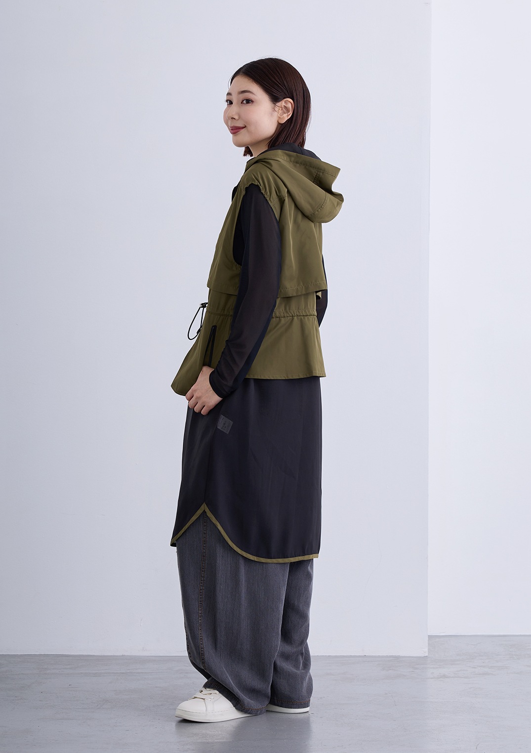 【Femicite】タフタ オーガンジー ドッキング ベスト