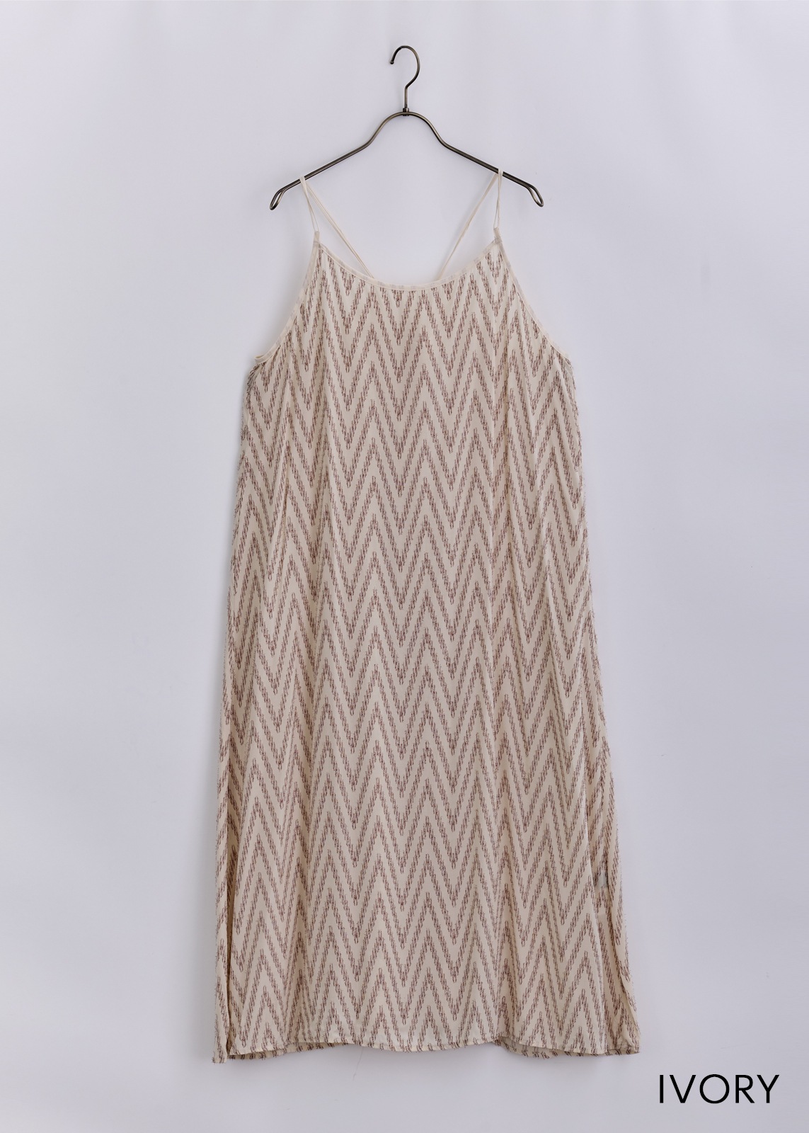 【neuf cent neuf】 シェブロンフォイルカットジャカードワンピース