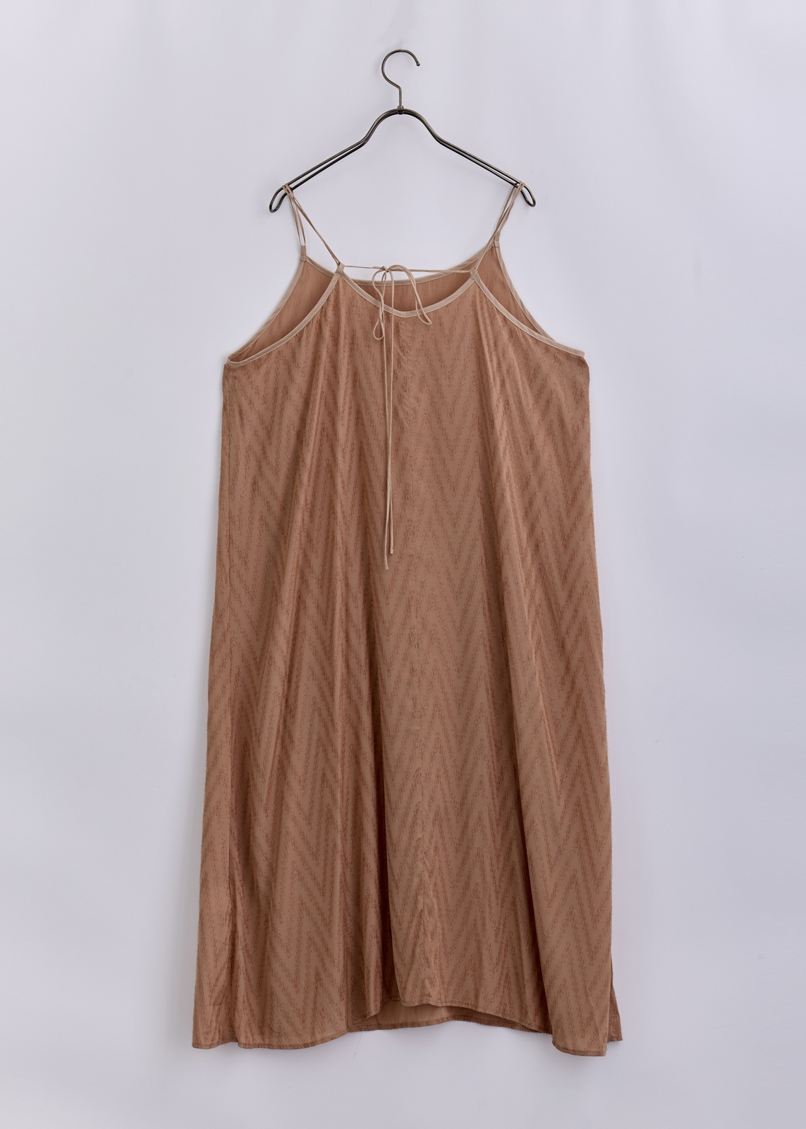 【neuf cent neuf】 シェブロンフォイルカットジャカードワンピース