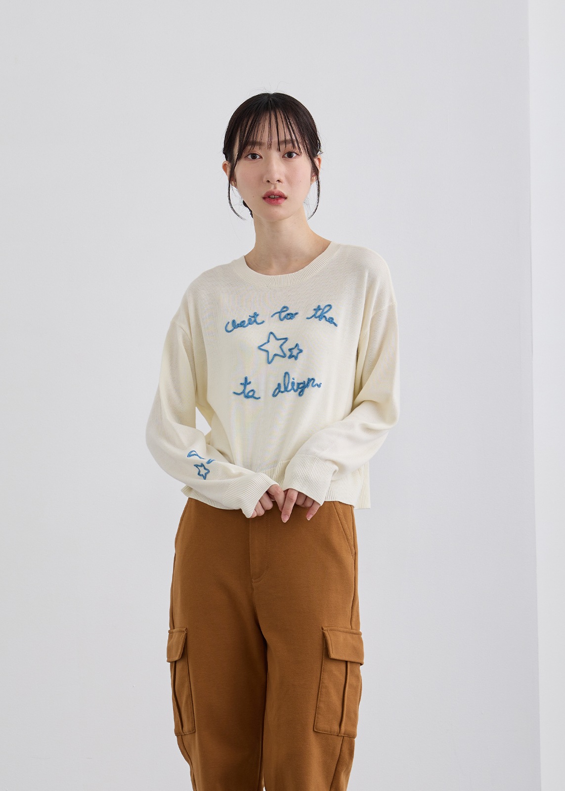 【LUIS MARI】アート ロゴ 2way ニット