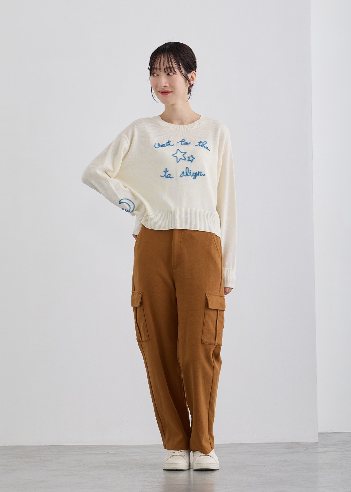 【LUIS MARI】アート ロゴ 2way ニット