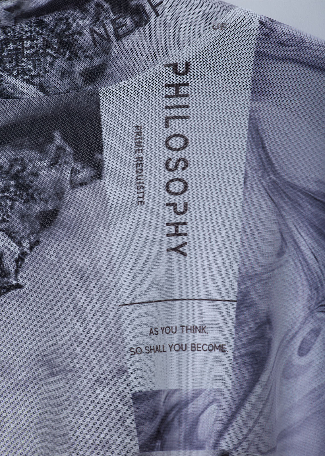 【neuf cent neuf】ハイネック コラージュフォト チュール