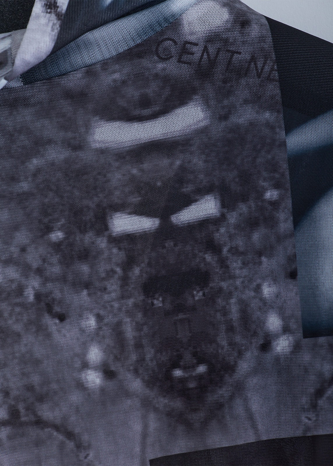 【neuf cent neuf】ハイネック コラージュフォト チュール