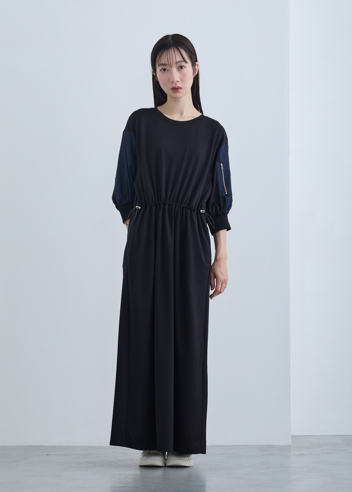 【neuf cent neuf】ミリタリー ドロスト ワンピース