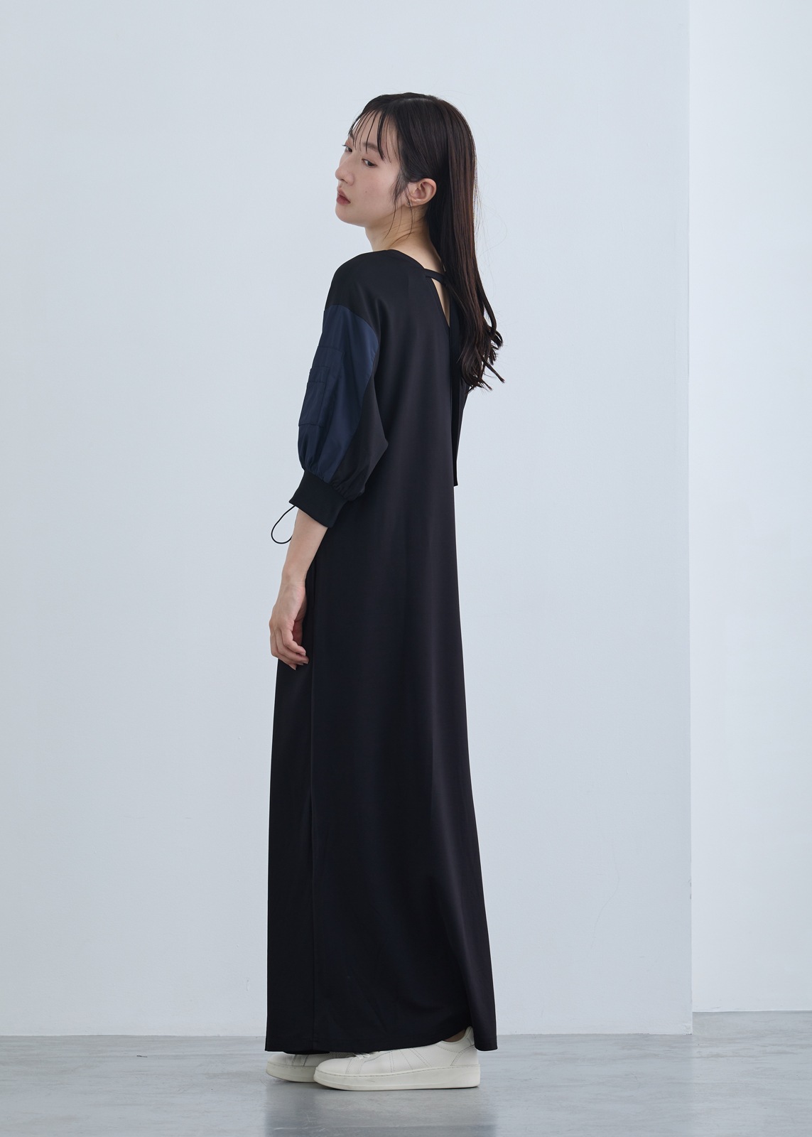 【neuf cent neuf】ミリタリー ドロスト ワンピース