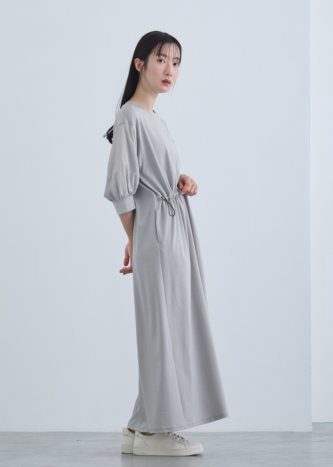 【neuf cent neuf】ミリタリー ドロスト ワンピース