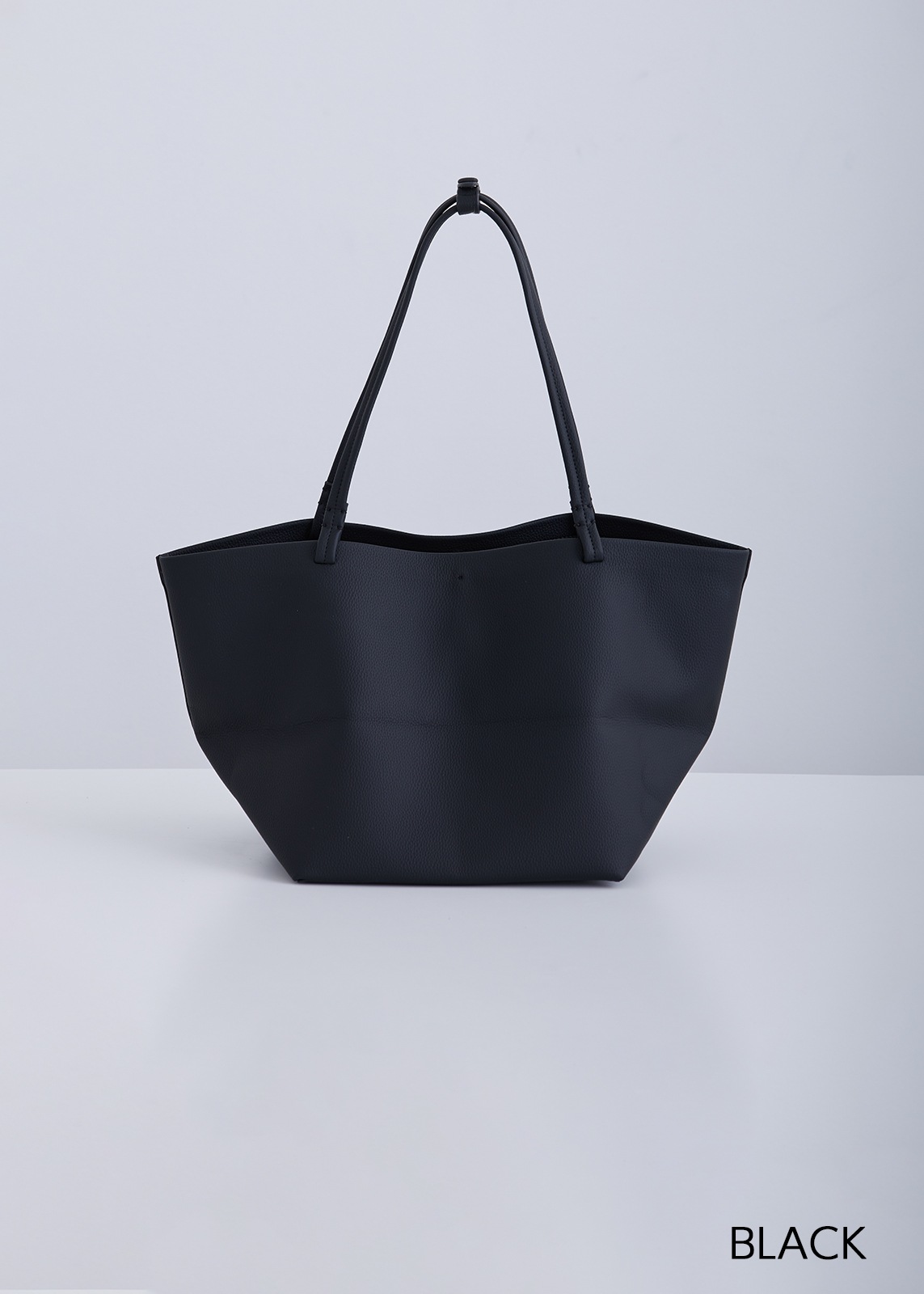 【PLUS an】ソフト レザー トート バッグ