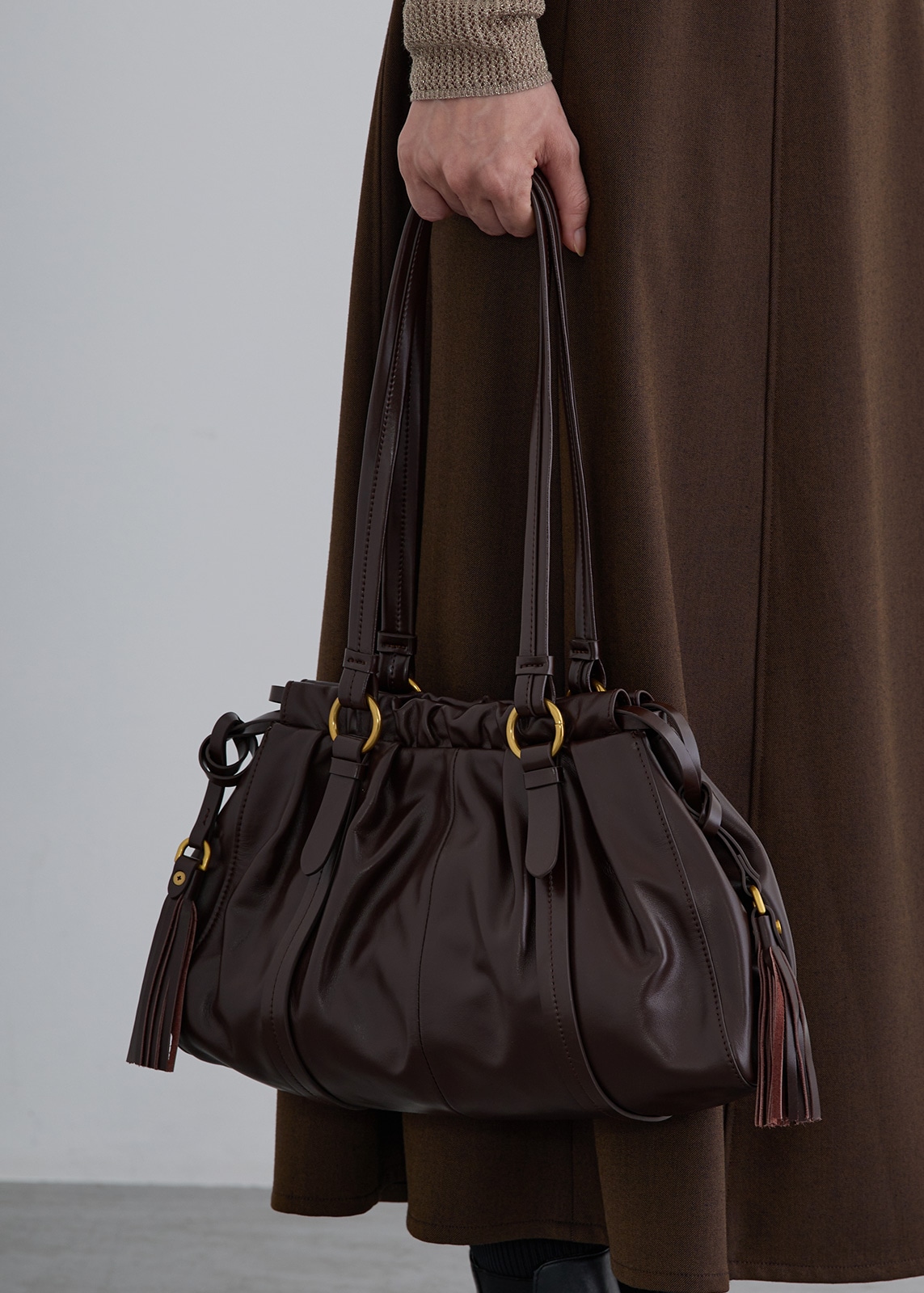 BALLY CARYNE レザー ギャザーバッグ PLUS an】レザー ギャザー バッグ | NEW ARRIVAL | Cour Carre an