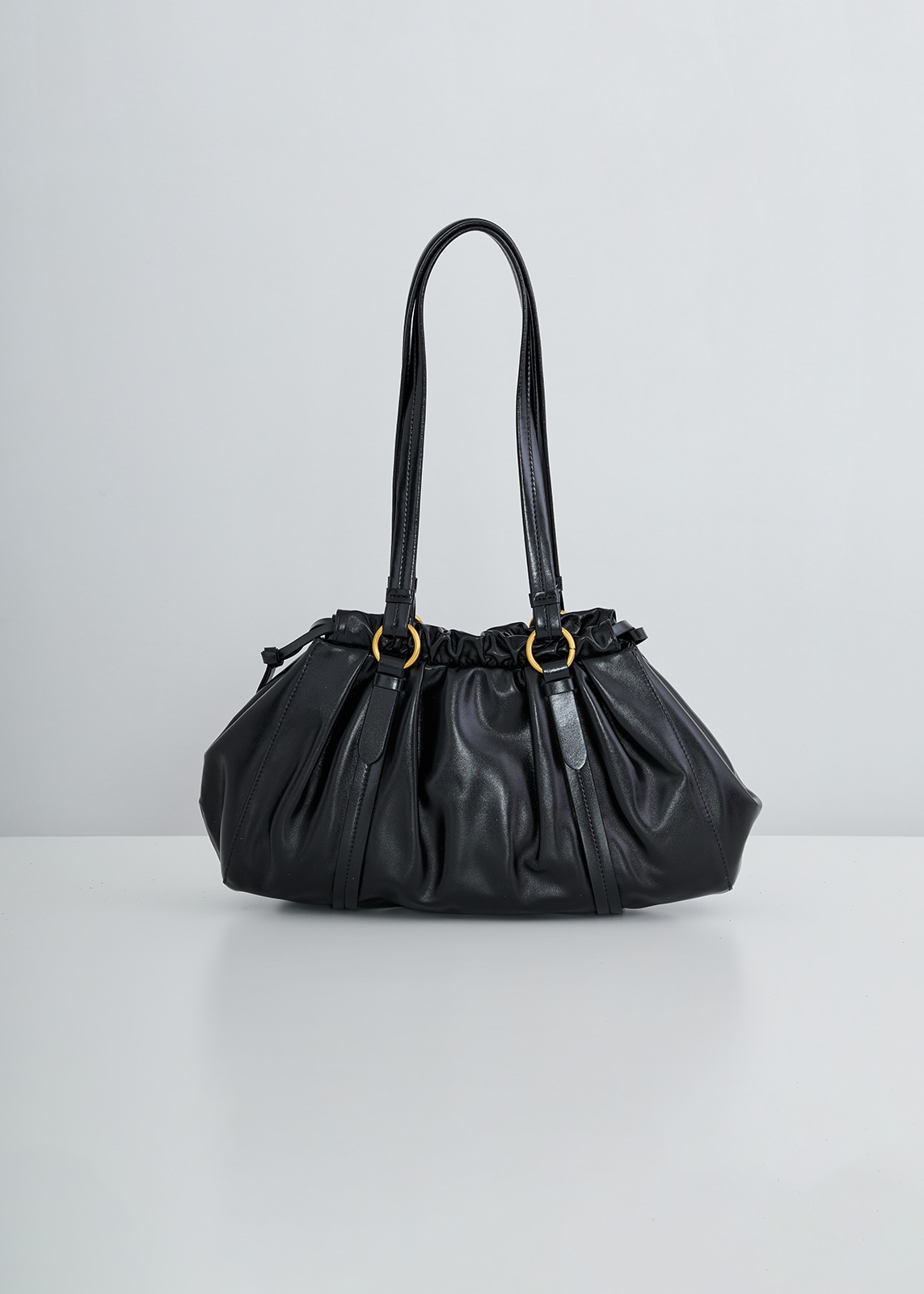 PLUS an】レザー ギャザー バッグ | NEW ARRIVAL | Cour Carre an