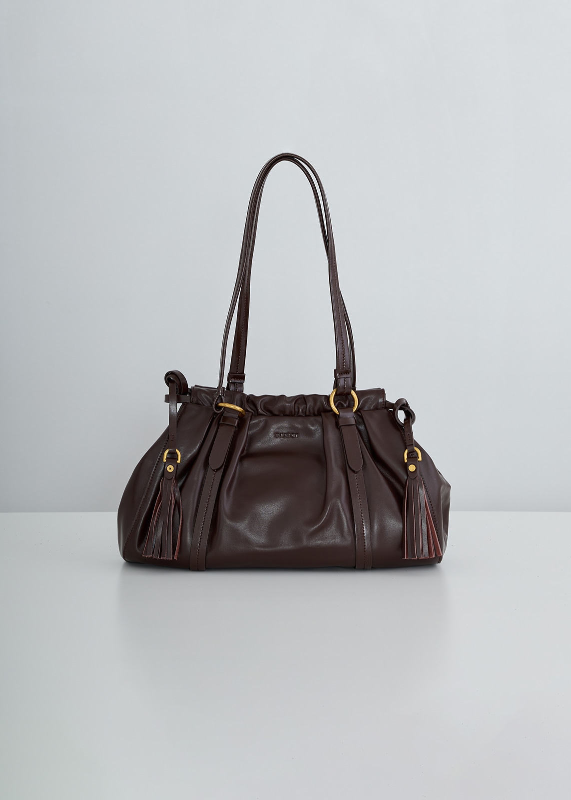 PLUS an】レザー ギャザー バッグ | NEW ARRIVAL | Cour Carre an