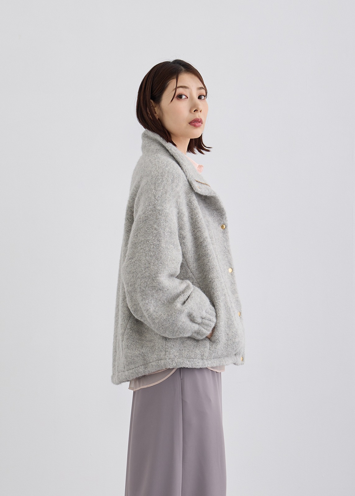 専用○WETHERALL ウール　アルパカ　コート　KOOS かばん KOOS】ループ アルパカ コート | NEW ARRIVAL | Cour Carre an ONLINE