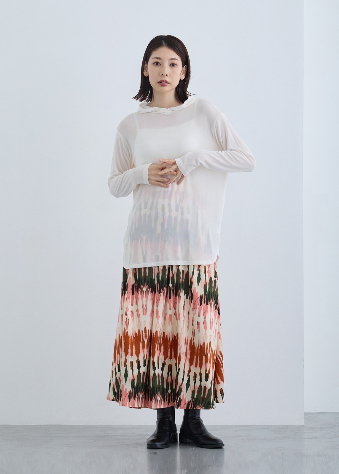 【Femicite】パウダースパン フーディー Tシャツ