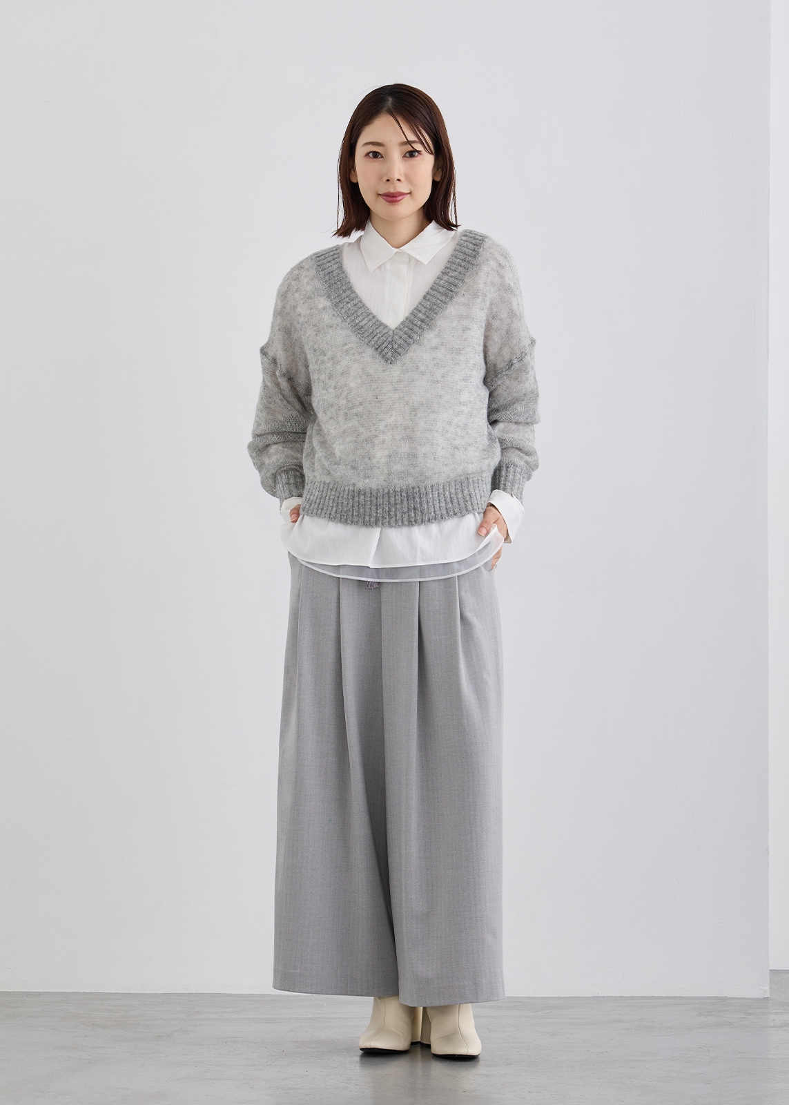 【KOOS】シアーモヘアニット