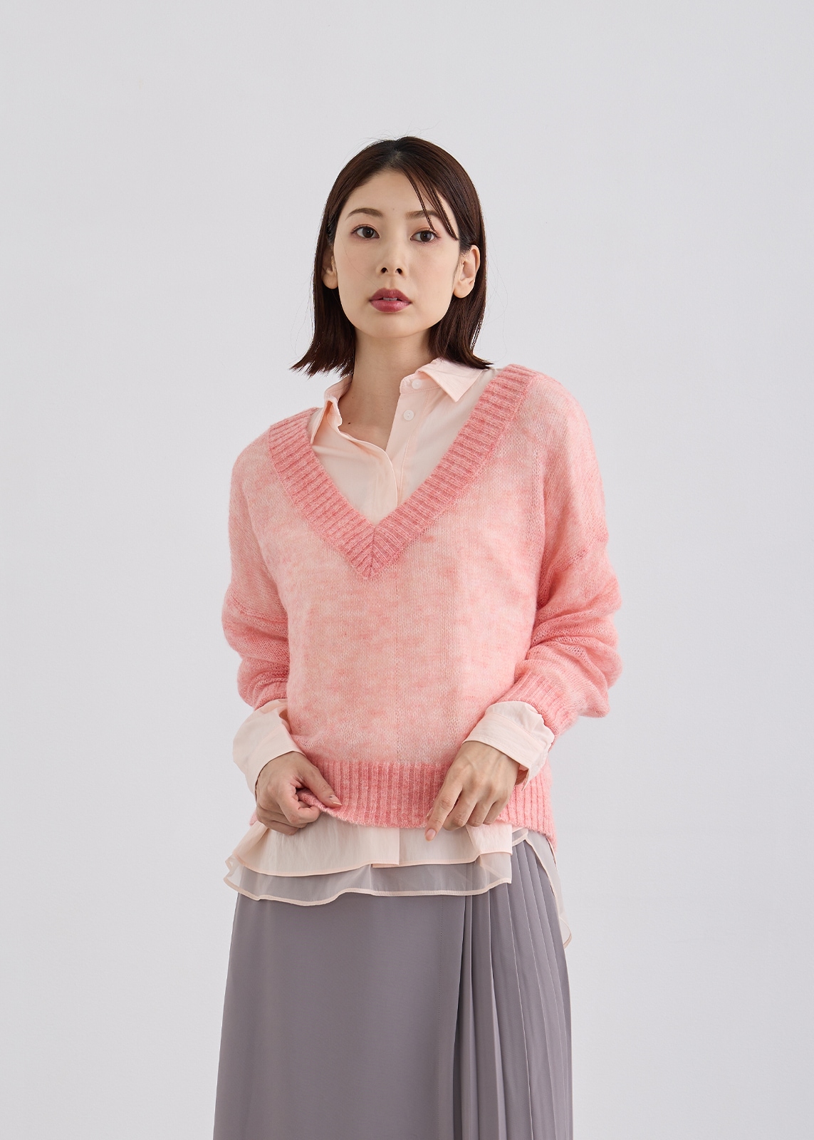 【KOOS】シアーモヘアニット