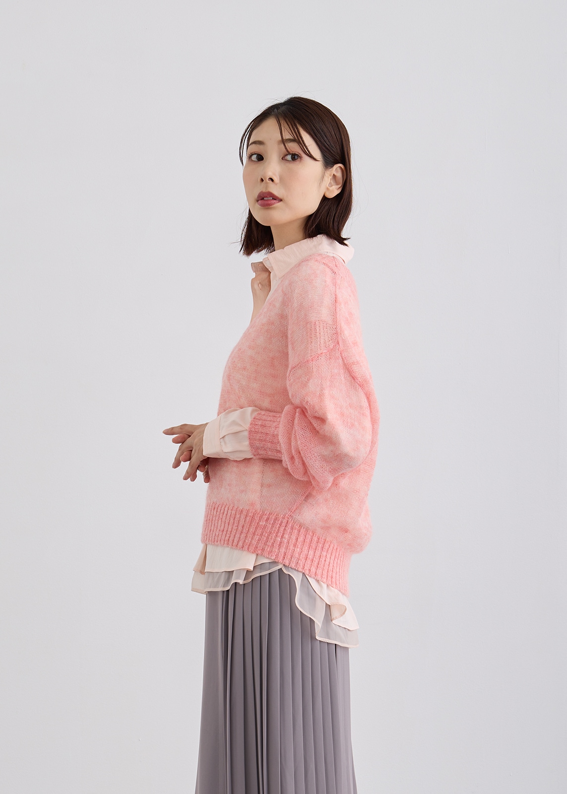 【KOOS】シアーモヘアニット