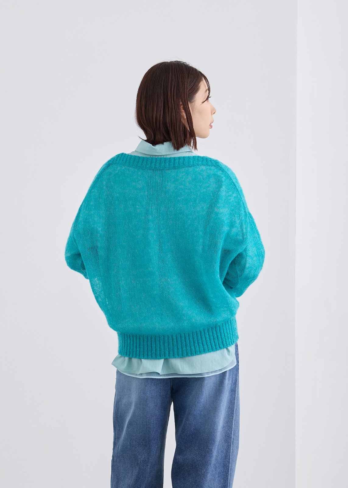 【KOOS】シアーモヘアニット