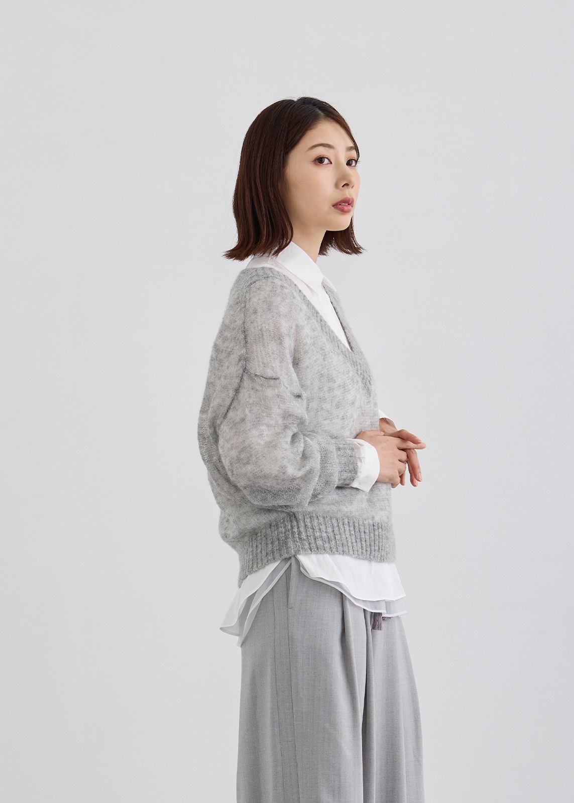 【KOOS】シアーモヘアニット