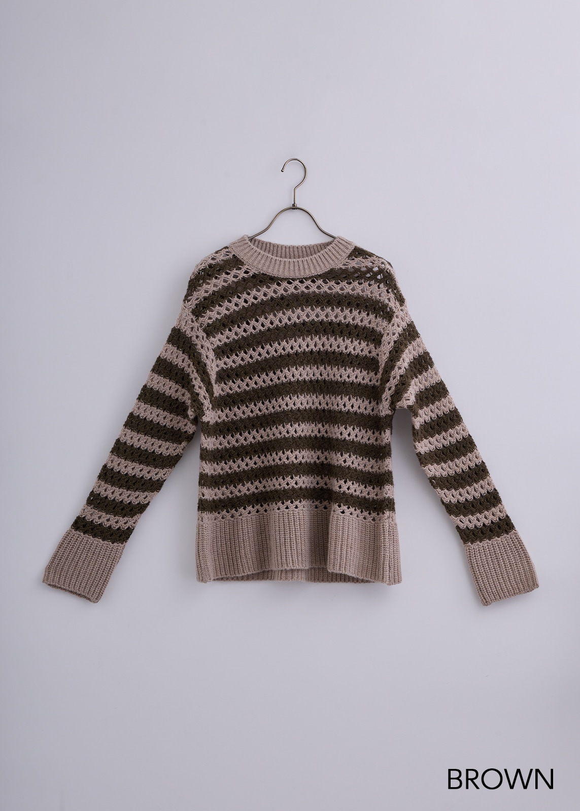 【Femicite 】イタリー製 アルパカ ボーダー ニット