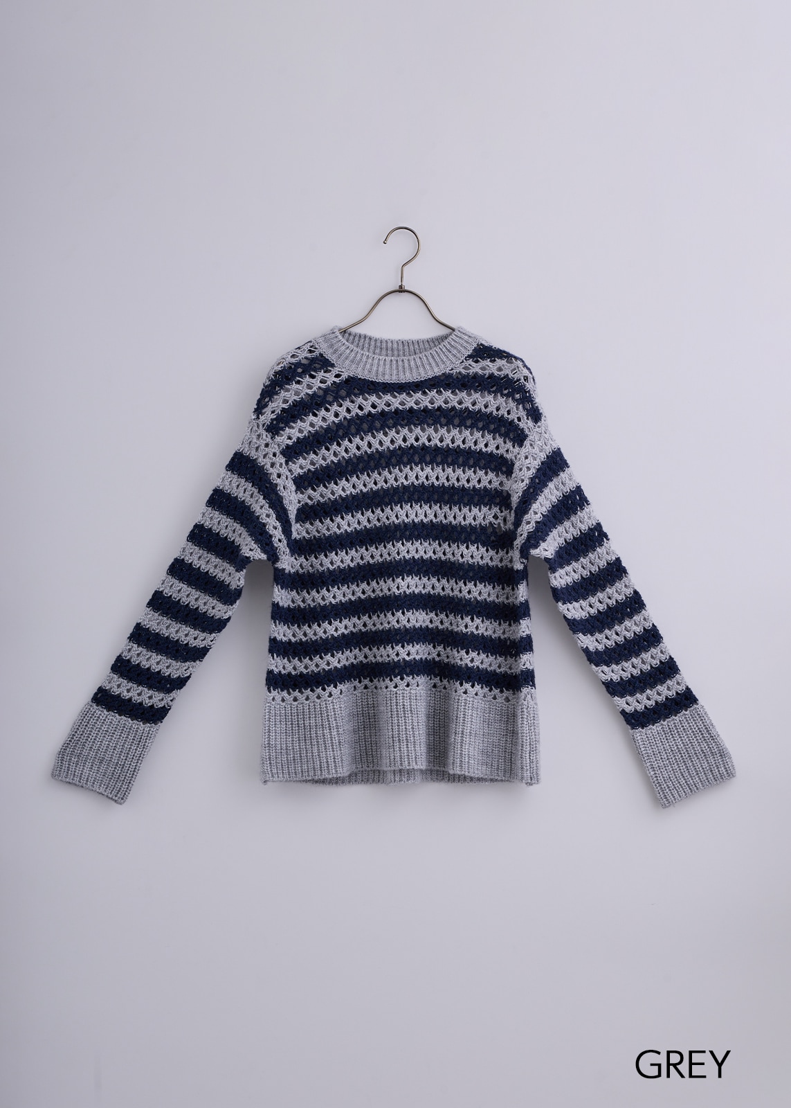 【Femicite 】イタリー製 アルパカ ボーダー ニット