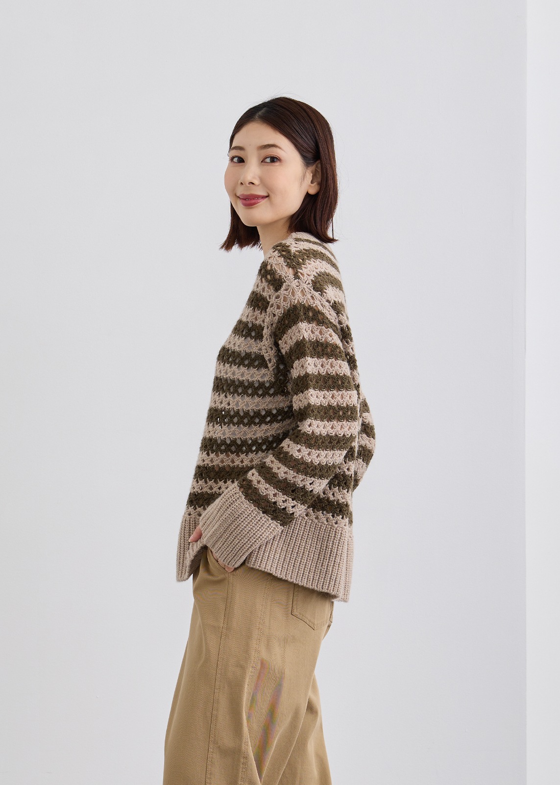 keinaritaバックスリットボアニット keinaritaバックスリットボアニット