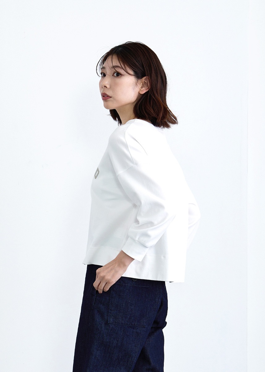 【LUISMARI】レザー ロゴ カットソー