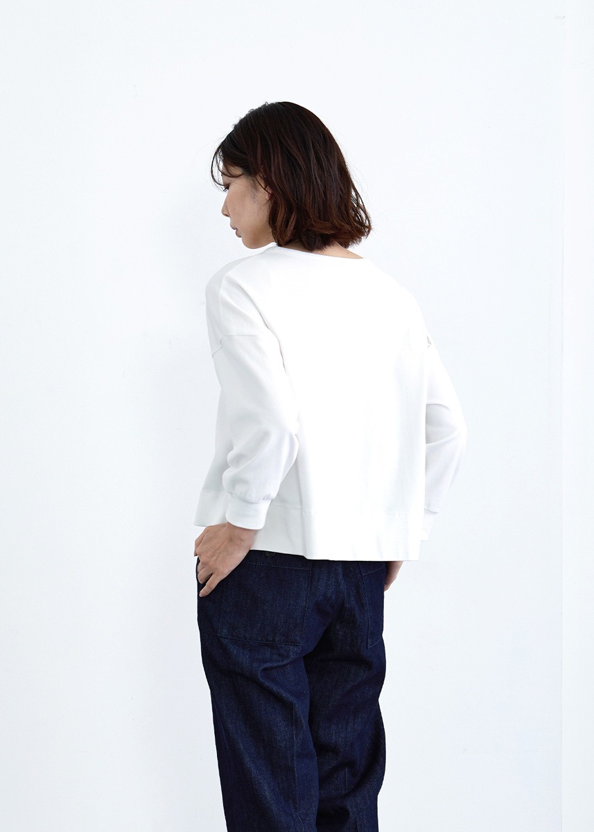 【LUISMARI】レザー ロゴ カットソー