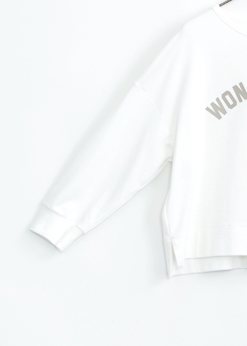 【LUISMARI】レザー ロゴ カットソー