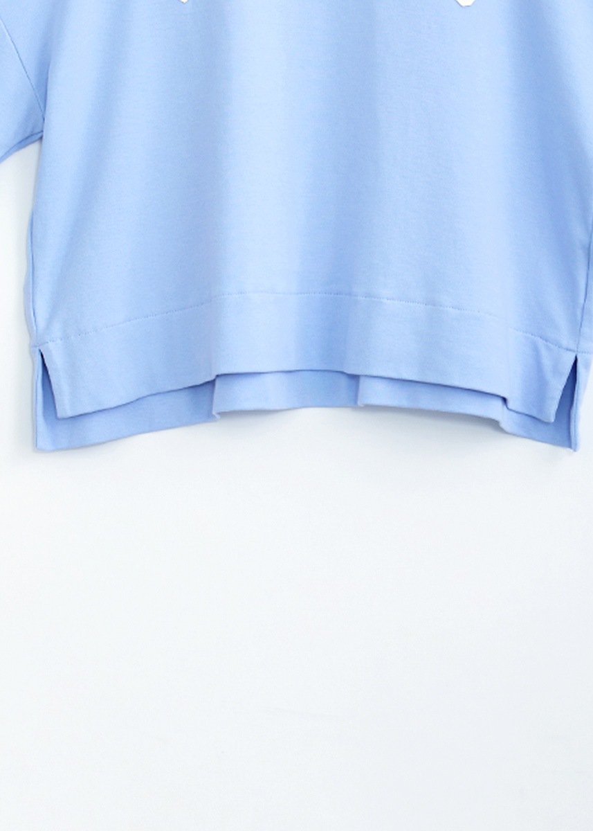 【LUISMARI】レザー ロゴ カットソー