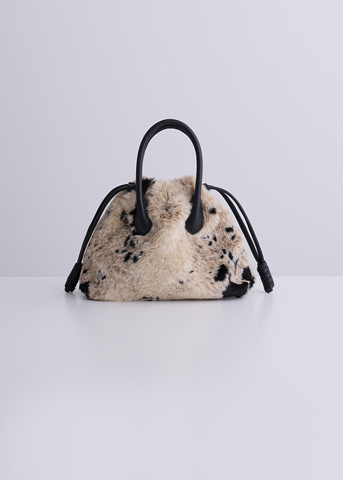 【PLUS an】エコファー アニマル バッグ〈ミディアム〉