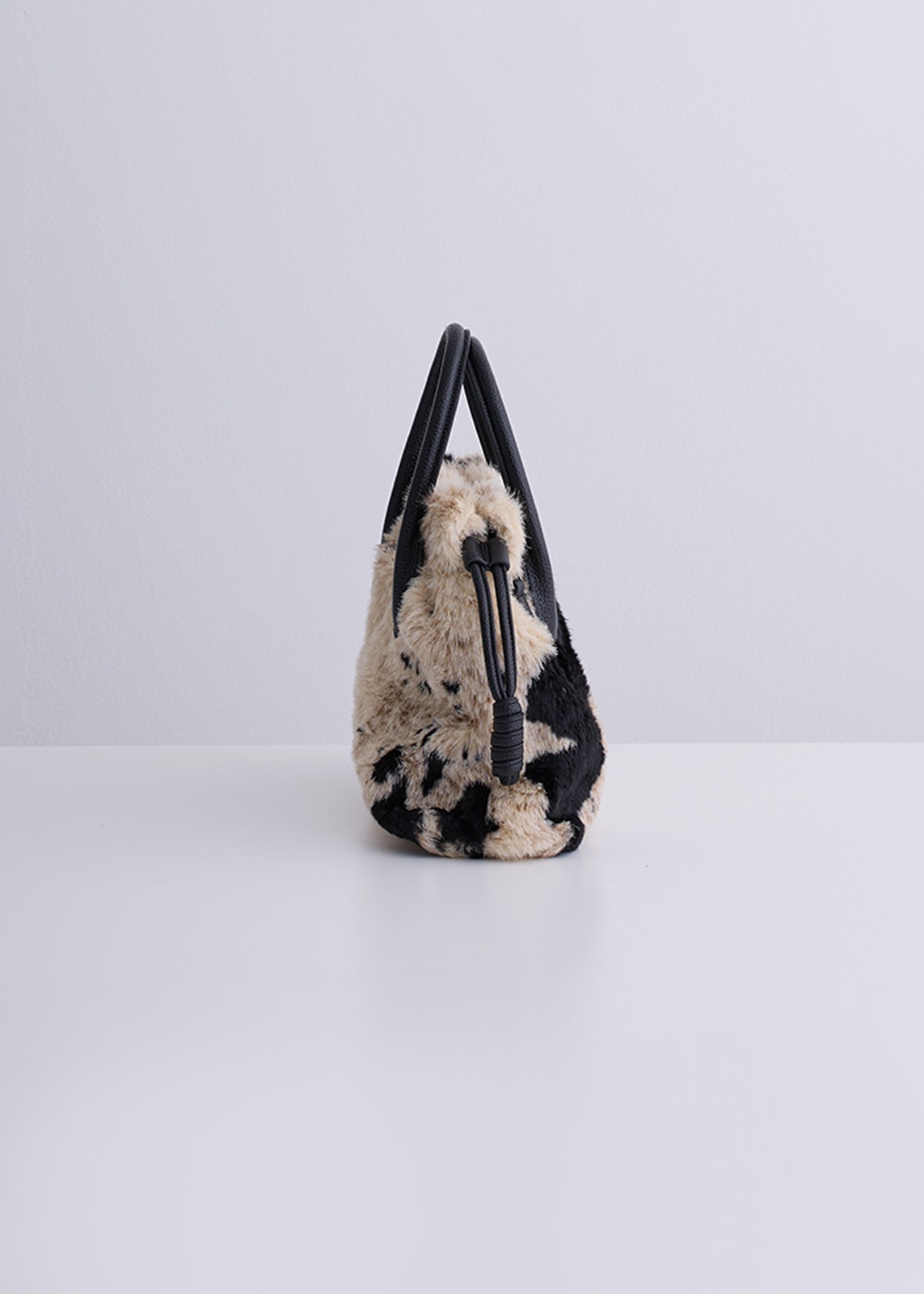 【PLUS an】エコファー アニマル バッグ〈ミディアム〉