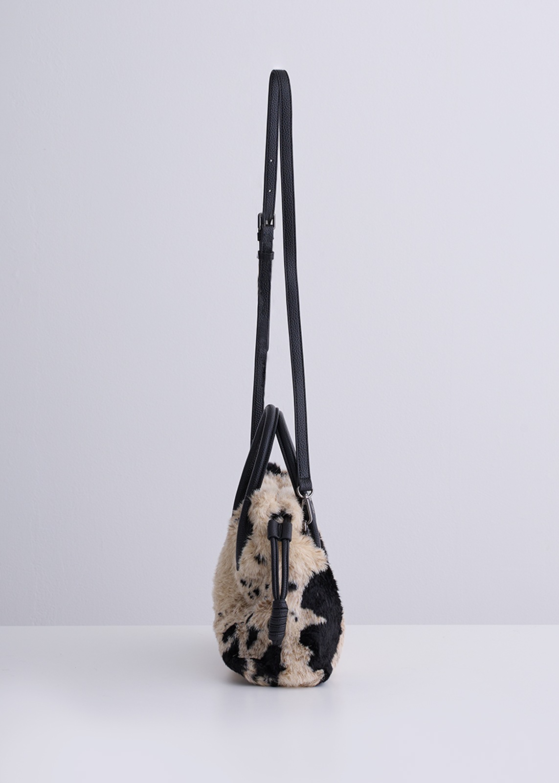 【PLUS an】エコファー アニマル バッグ〈ミディアム〉