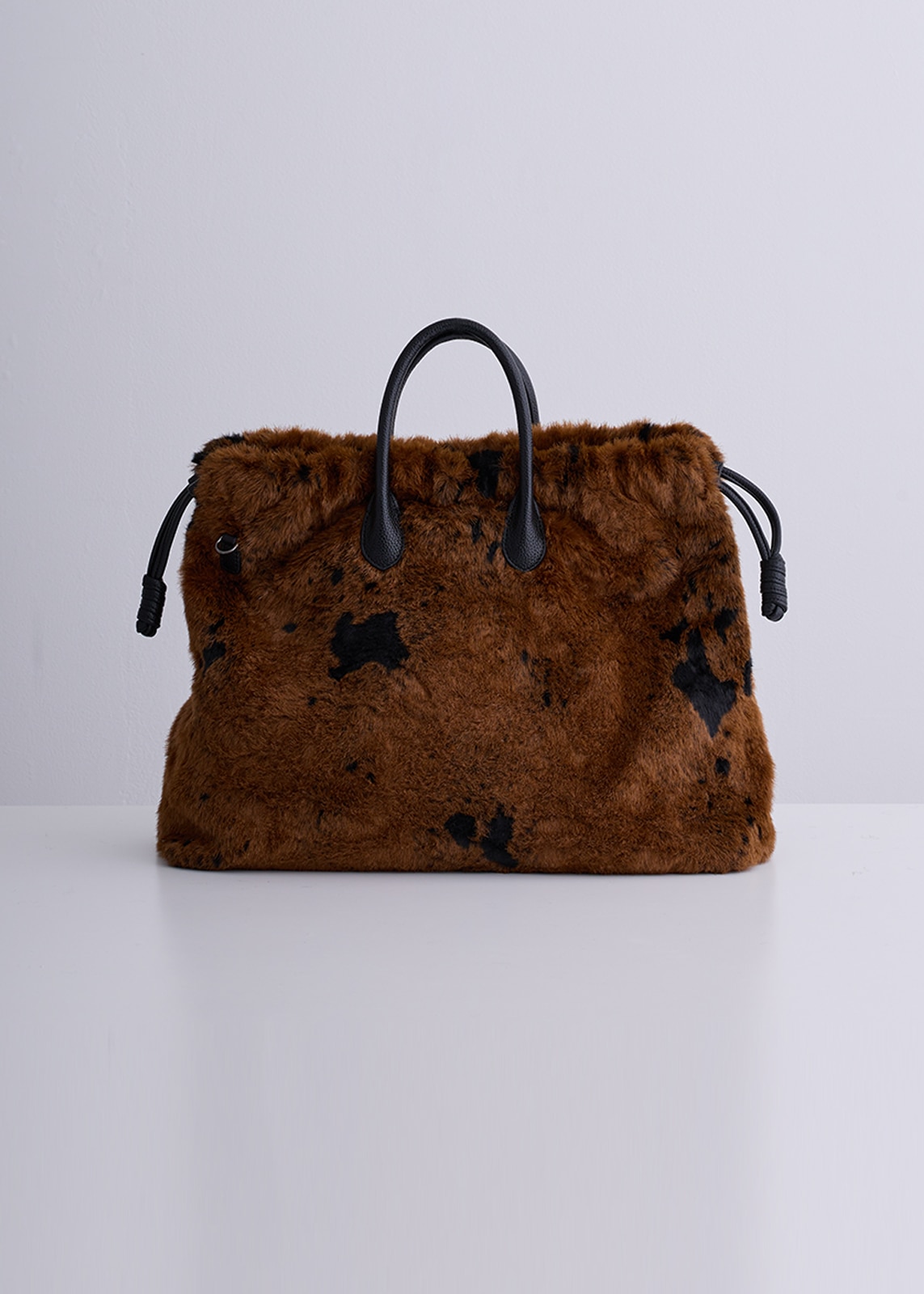 【PLUS an】エコファー アニマル バッグ〈ラージ〉