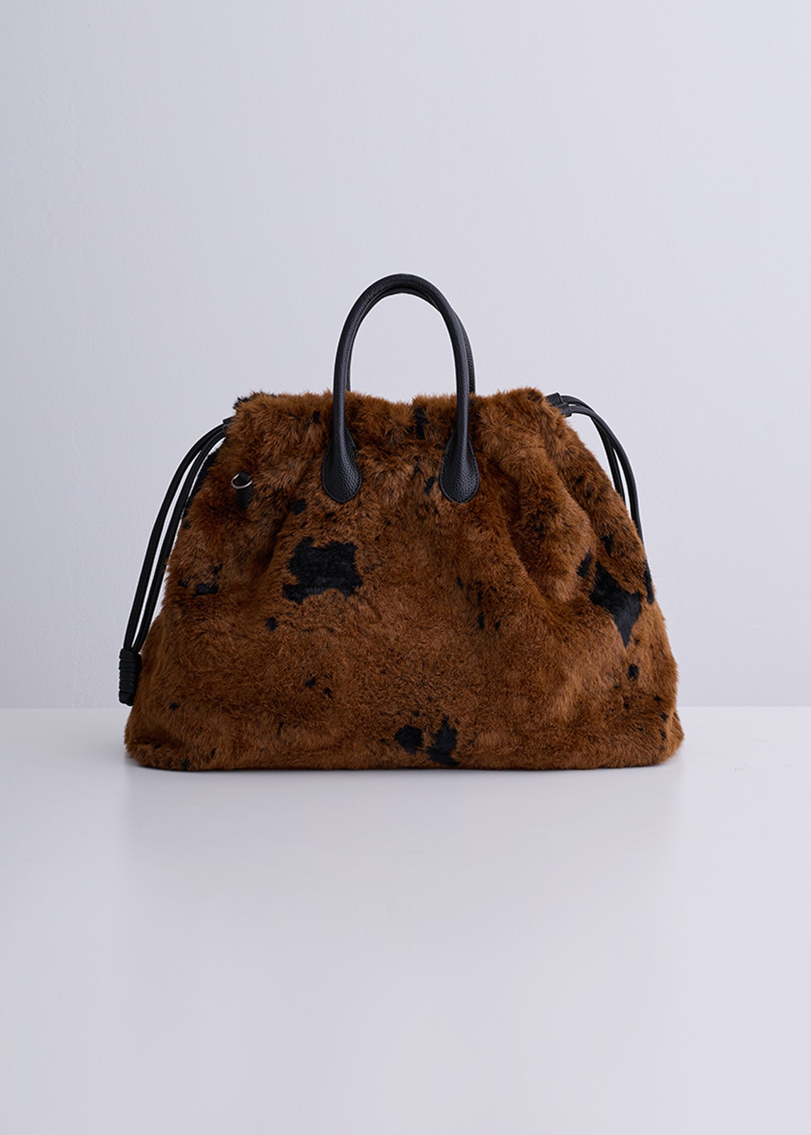 【PLUS an】エコファー アニマル バッグ〈ラージ〉