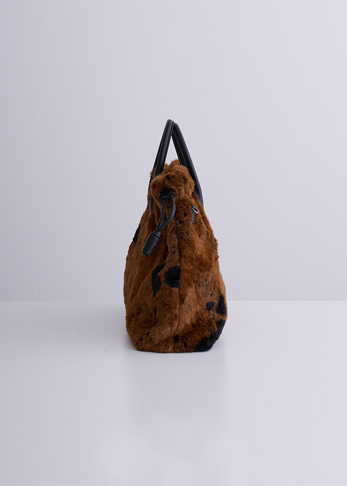 【PLUS an】エコファー アニマル バッグ〈ラージ〉