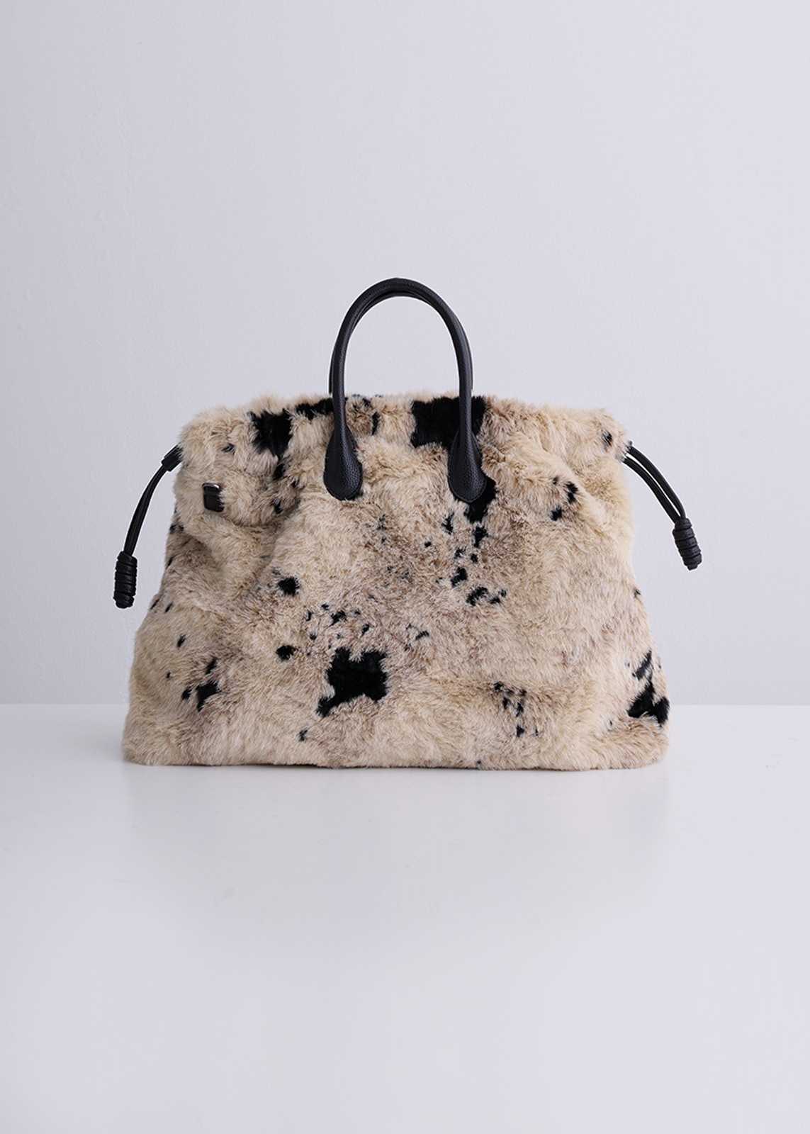 【PLUS an】エコファー アニマル バッグ〈ラージ〉