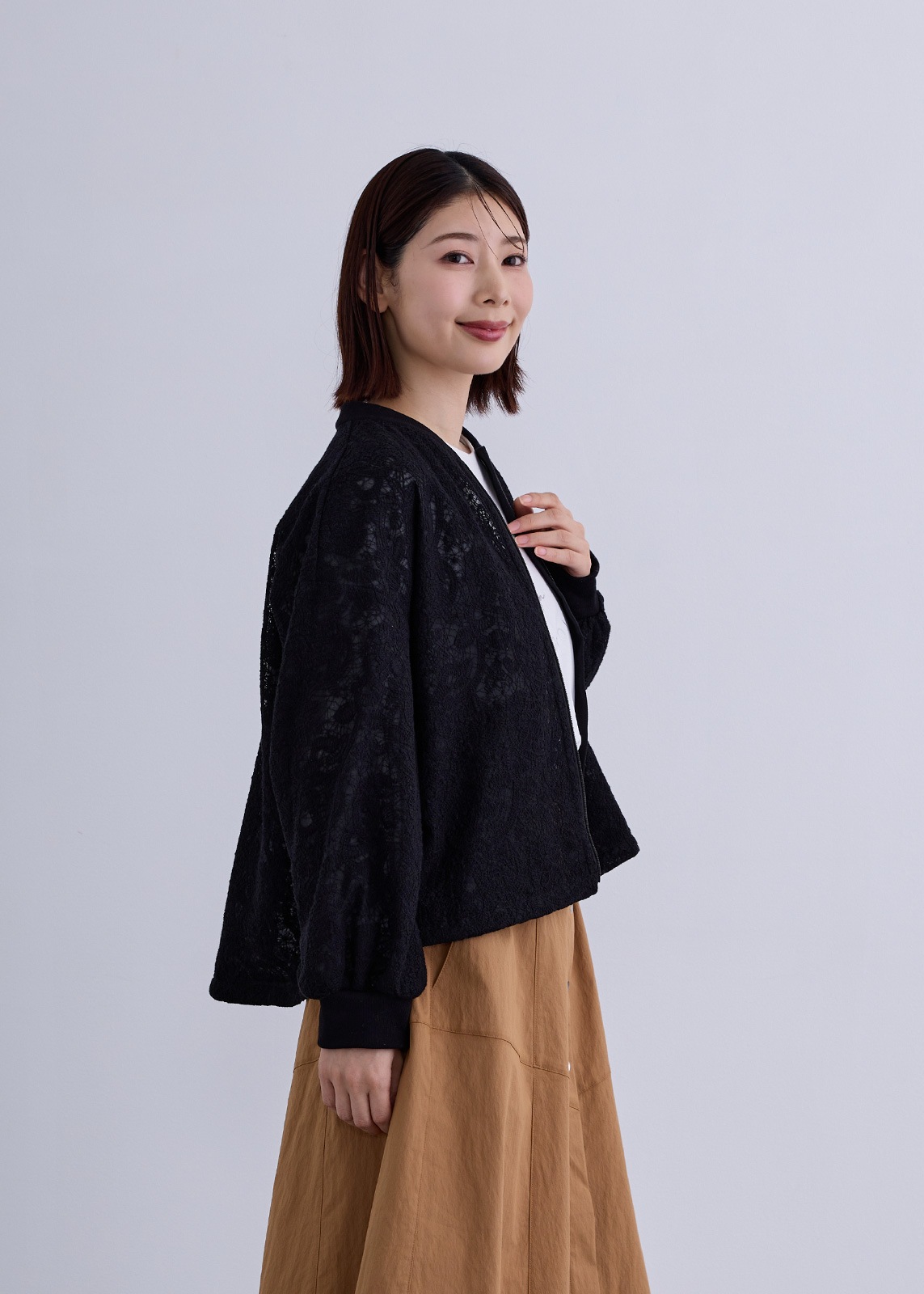 【KOOS】レーシー ZIP ブルゾン