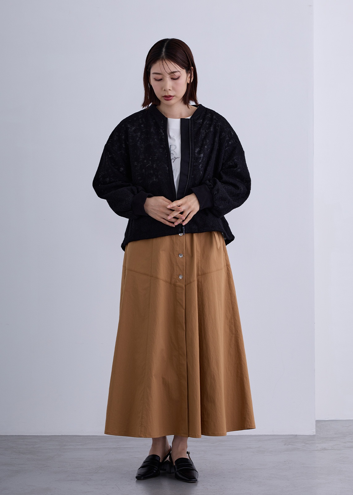 【KOOS】レーシー ZIP ブルゾン