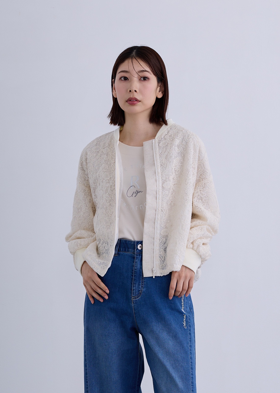 【KOOS】レーシー ZIP ブルゾン