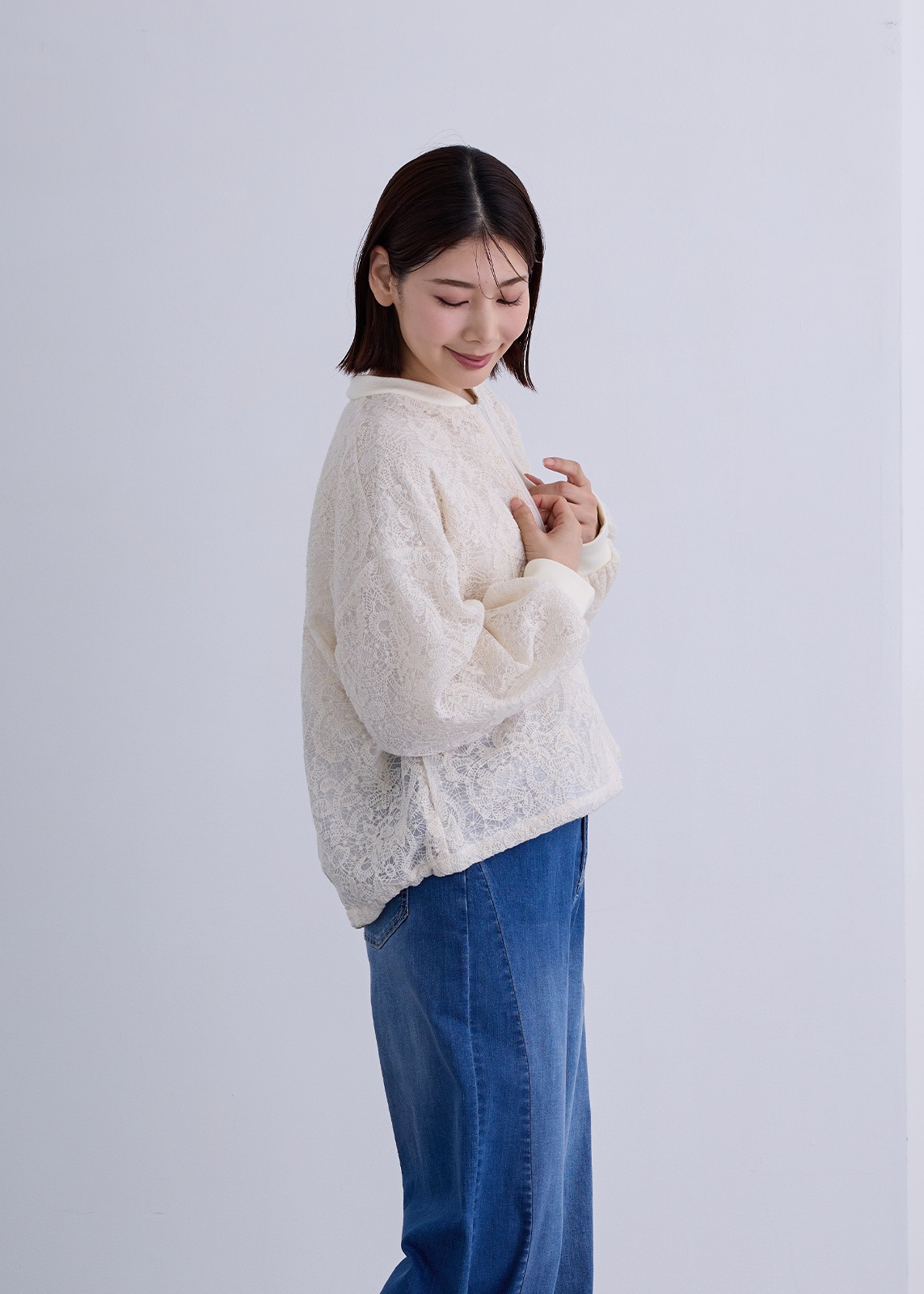 【KOOS】レーシー ZIP ブルゾン