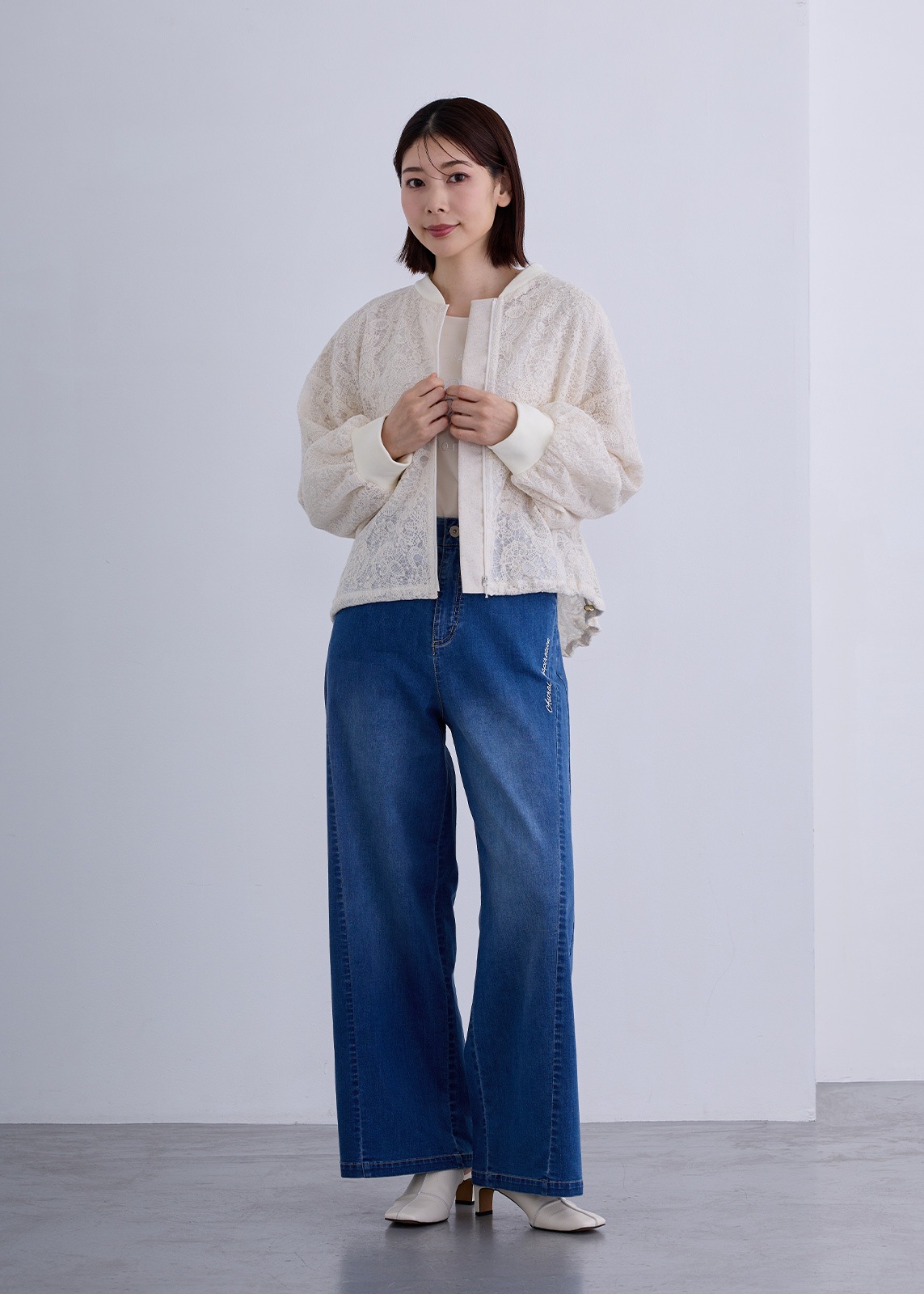 【KOOS】レーシー ZIP ブルゾン