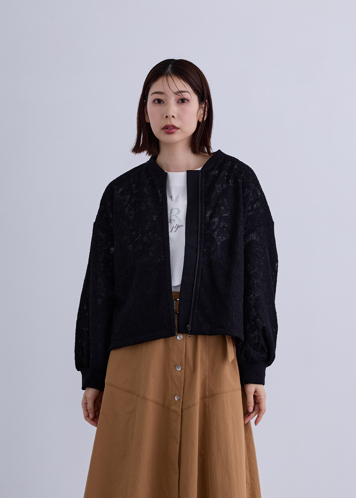 【KOOS】レーシー ZIP ブルゾン