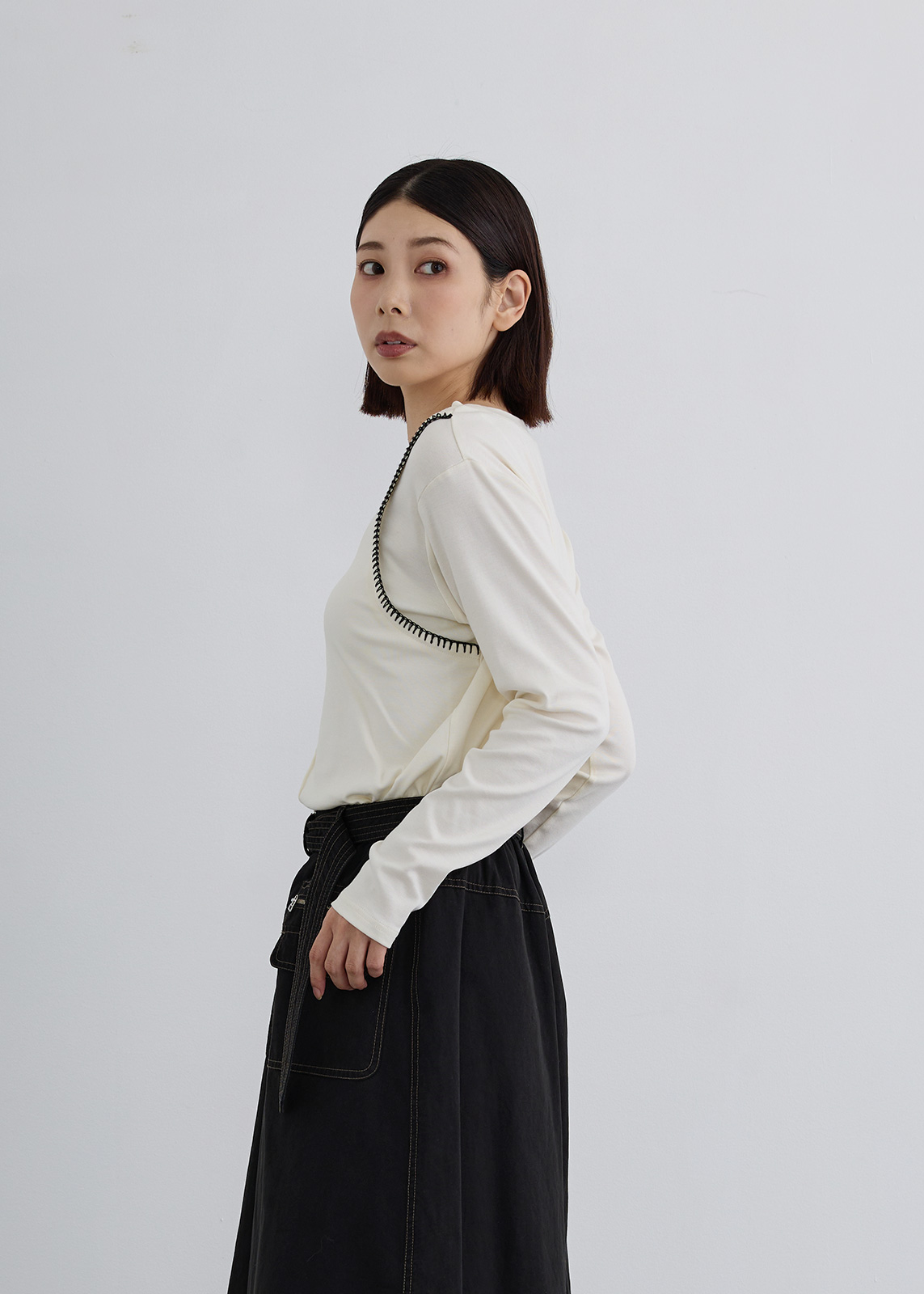 Femicite】ブランケット ステッチ プルオーバー | NEW ARRIVAL | Cour