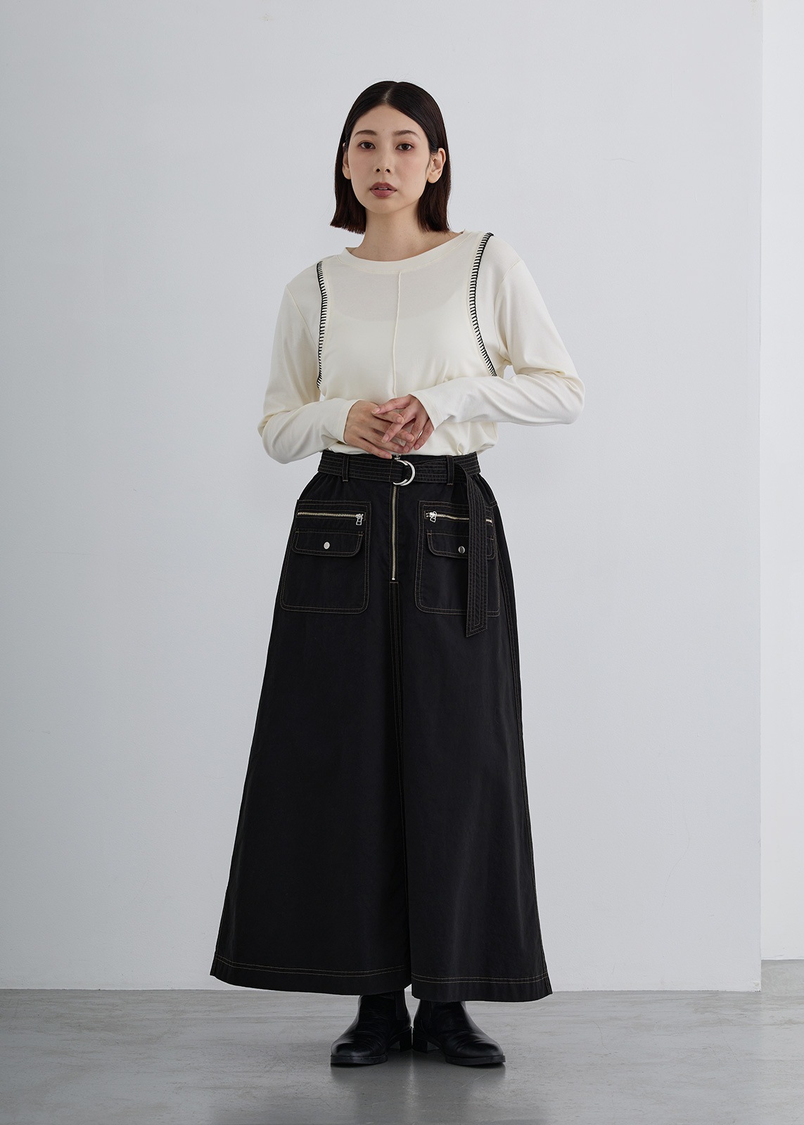 【済】。MCZ❤オーダーページ。ボアケット❤ Femicite】ブランケット ステッチ プルオーバー | NEW ARRIVAL | Cour