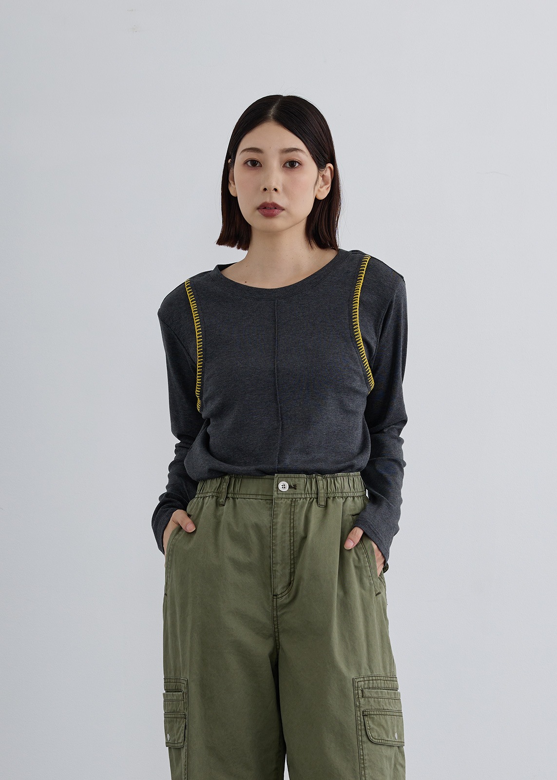 Femicite】ブランケット ステッチ プルオーバー | NEW ARRIVAL | Cour